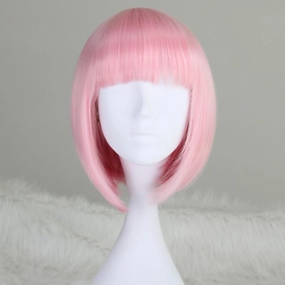 Wig with bangs and bubble head 02