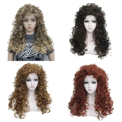 Wool roll wig fluffy and fashionable 01