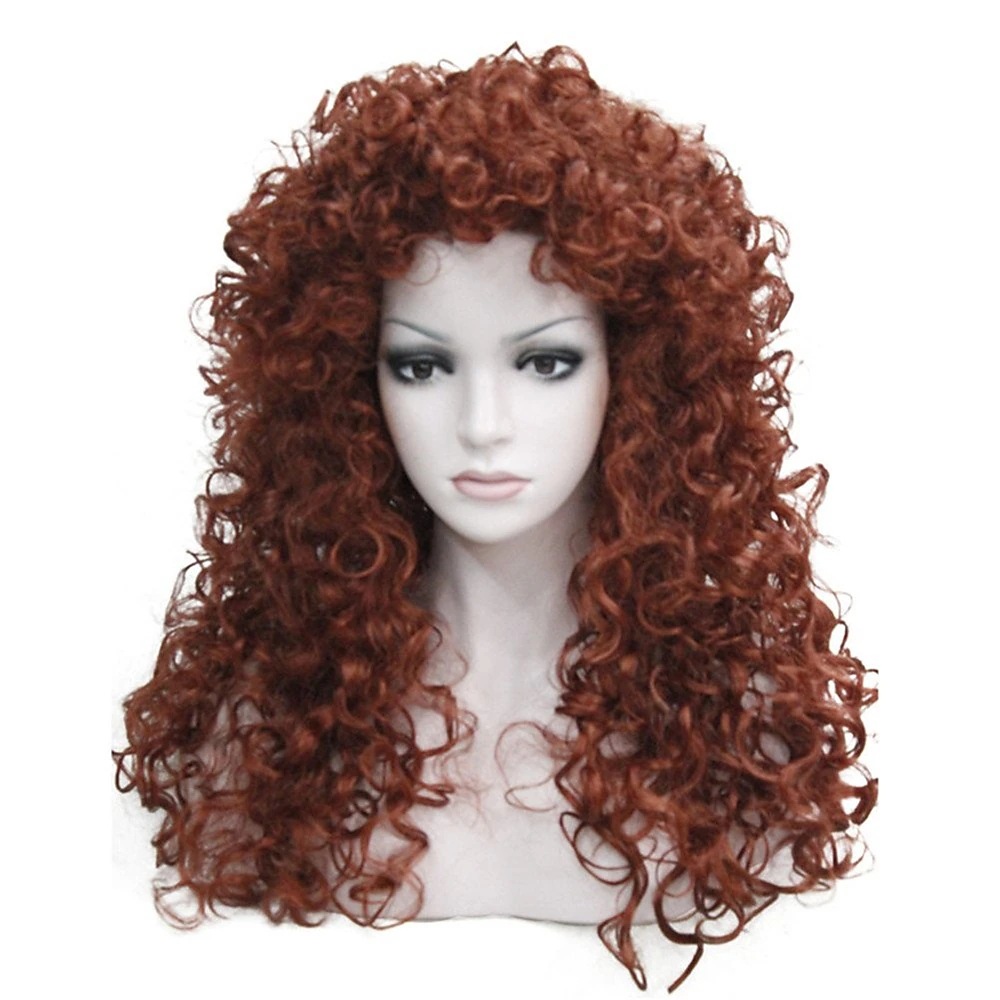 Wool roll wig fluffy and fashionable