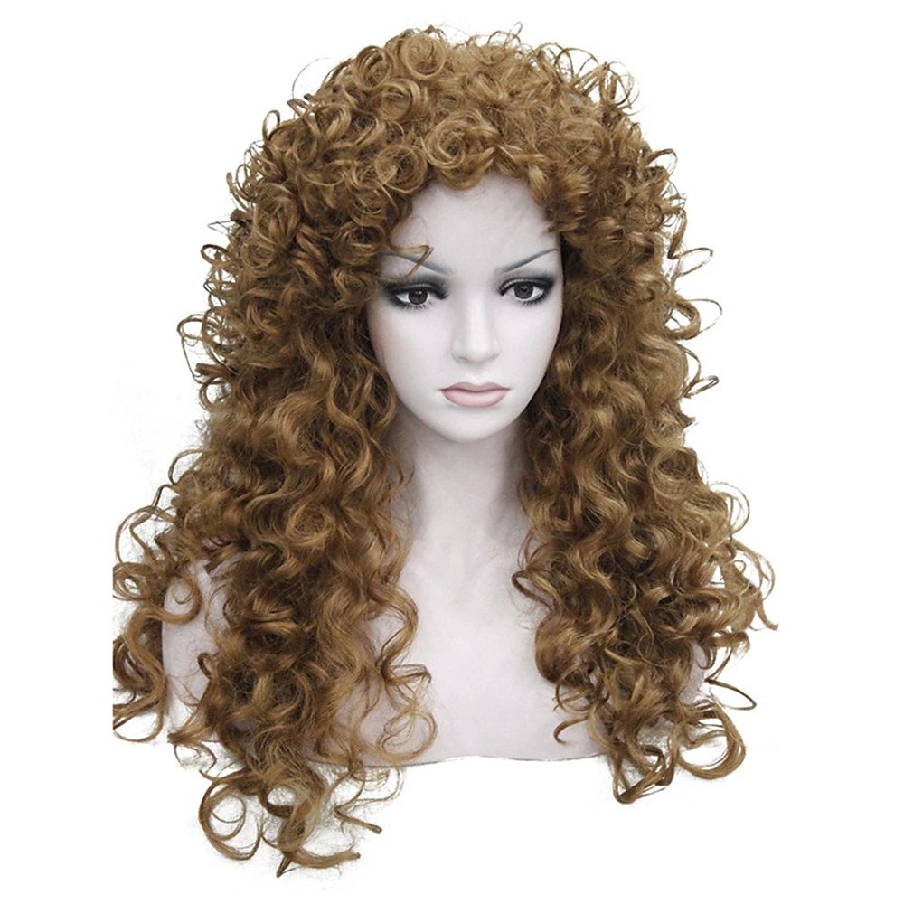 Wool roll wig fluffy and fashionable