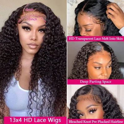 Lace real hair headband deep wave DEEP 02