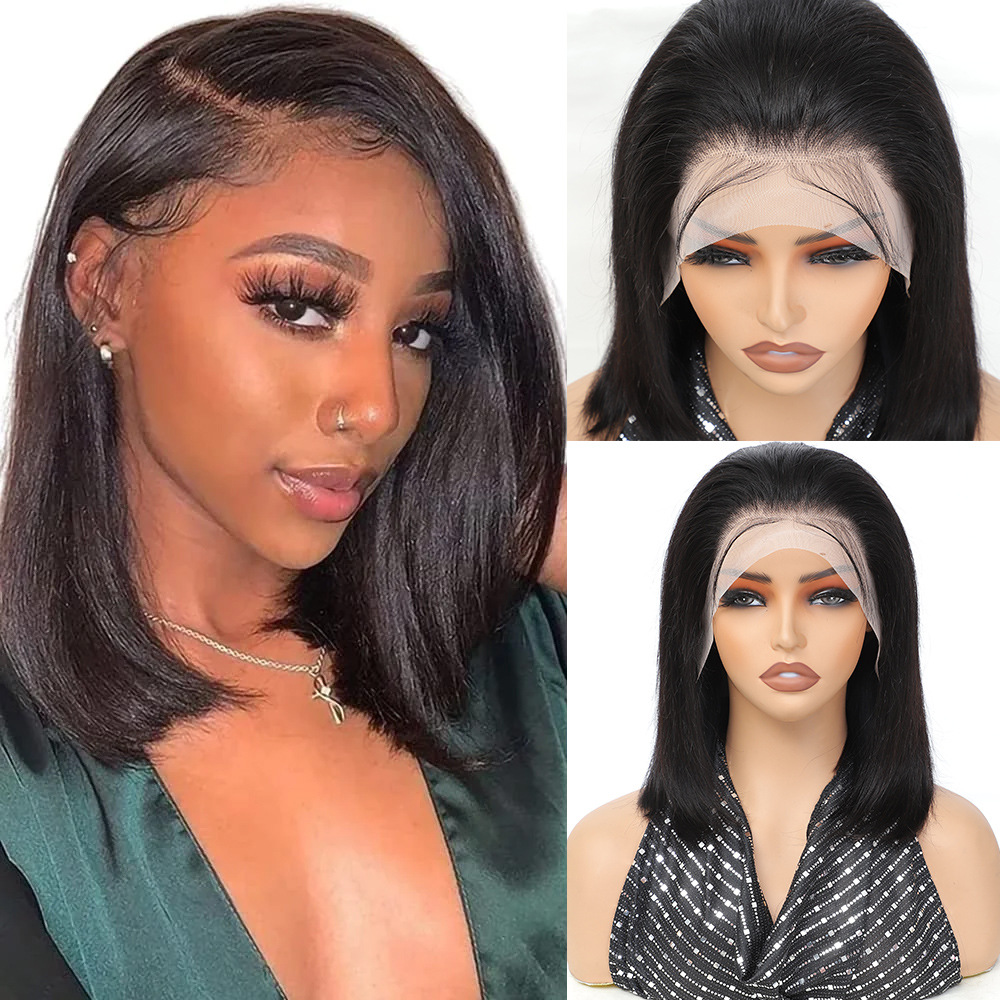 Triangle Knotless Locs Braided Wigs Black Curly Wavy 