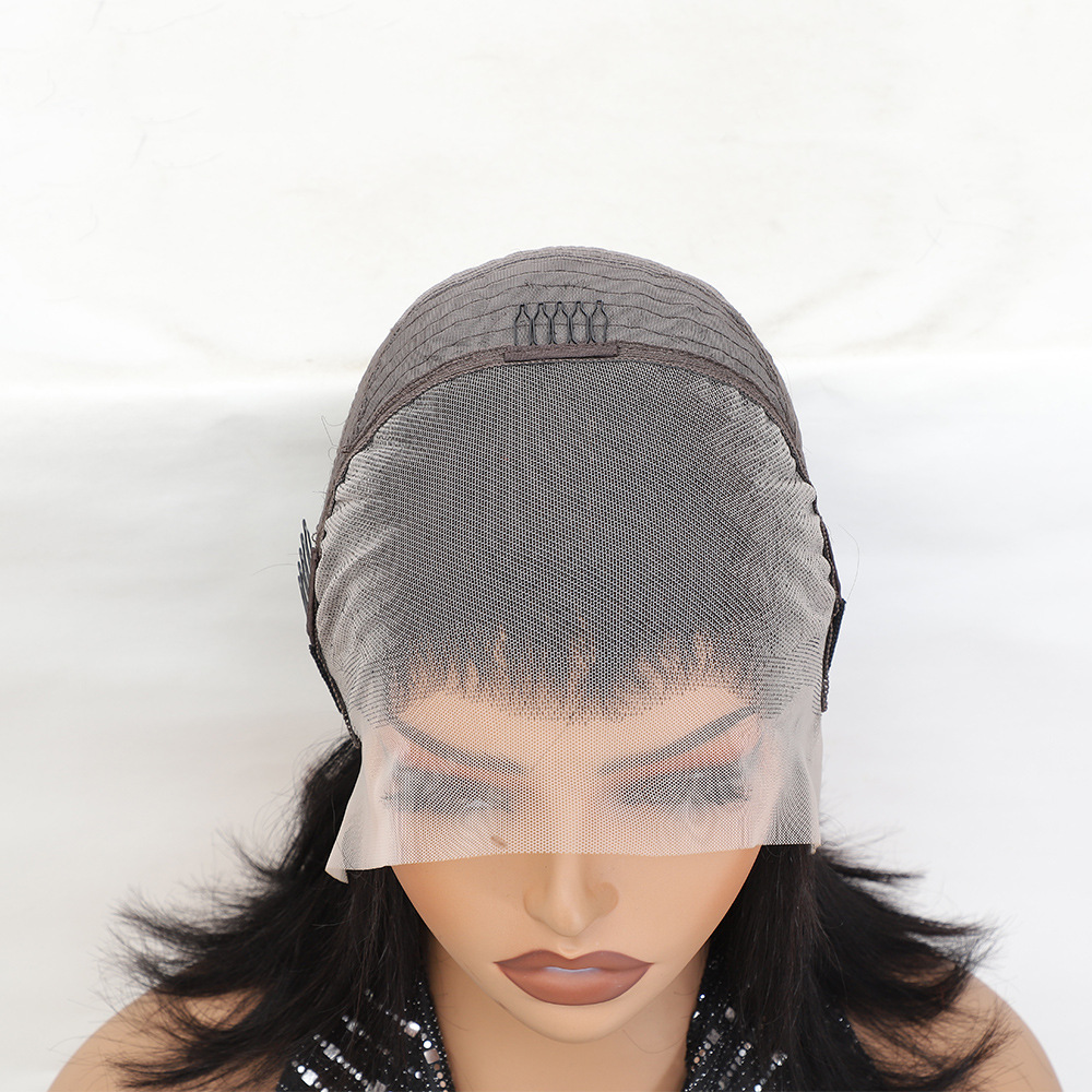 Triangle Knotless Locs Braided Wigs Black Curly Wavy 