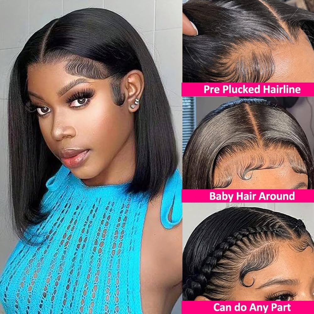 Triangle Knotless Locs Braided Wigs Black Curly Wavy 