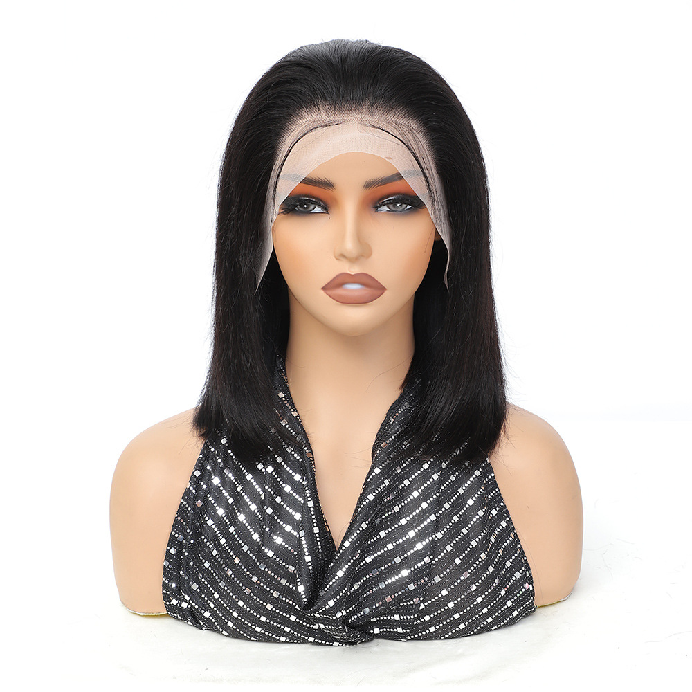 Triangle Knotless Locs Braided Wigs Black Curly Wavy 