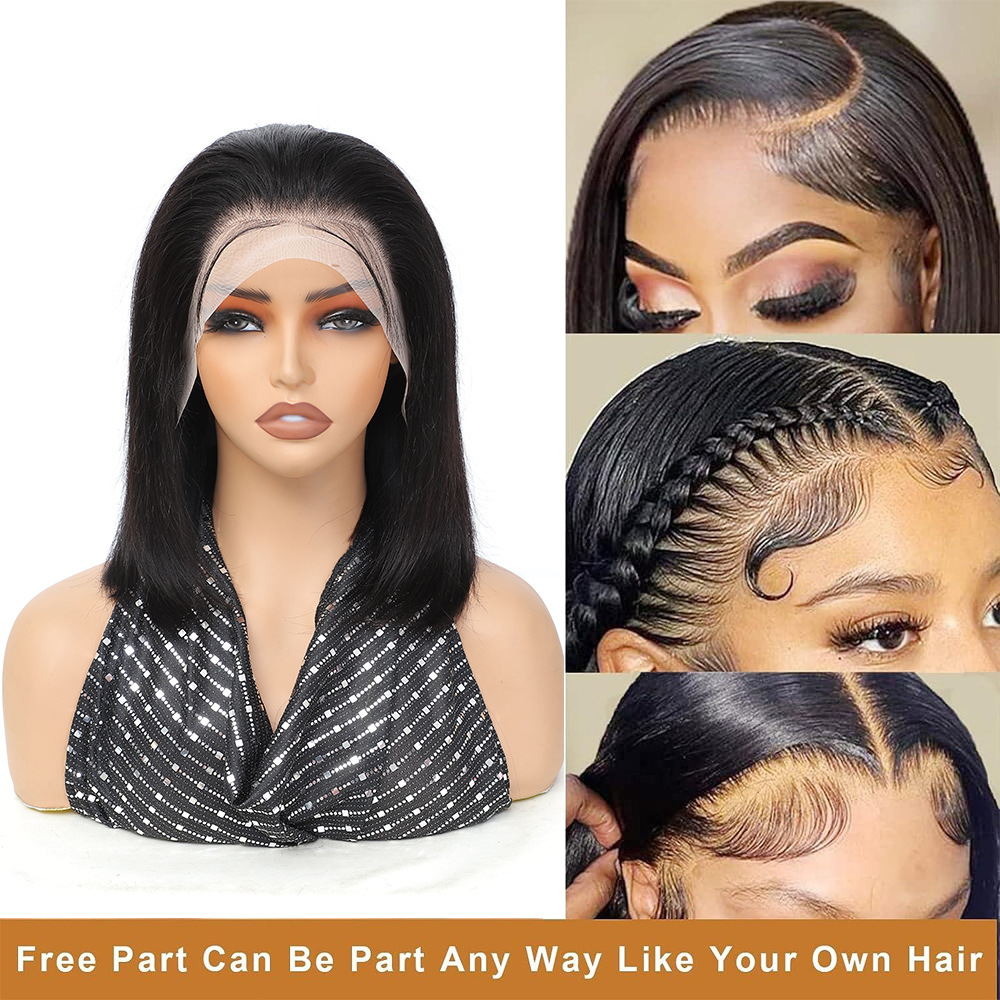 Triangle Knotless Locs Braided Wigs Black Curly Wavy 