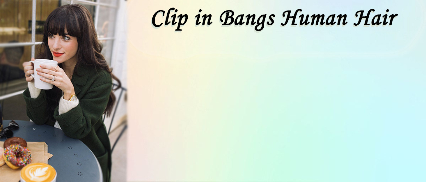 True hair invisible seamless wig bangs