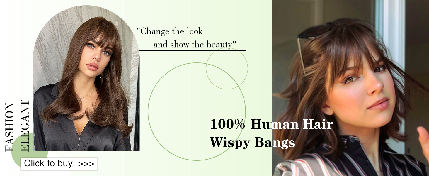 True hair invisible seamless wig bangs
