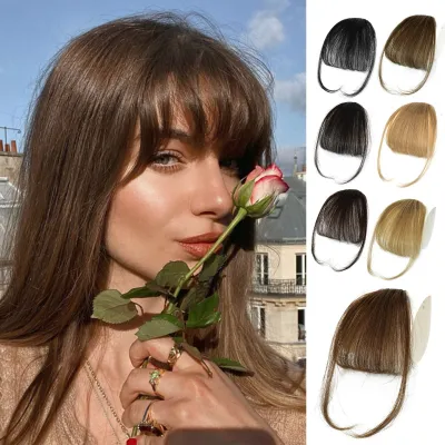 True hair invisible seamless wig bangs 01