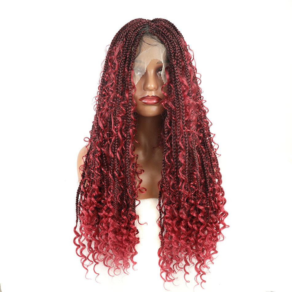 Wig, full lace braid, headband, dirty braid