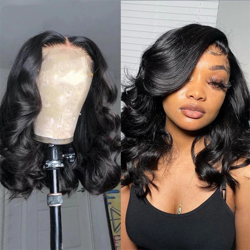 Fashionable women's medium to long curly hair wavy wig