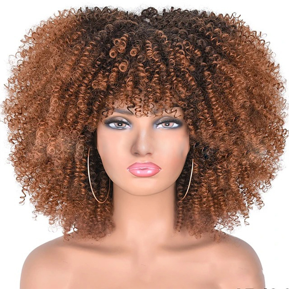 Female wig African small roll