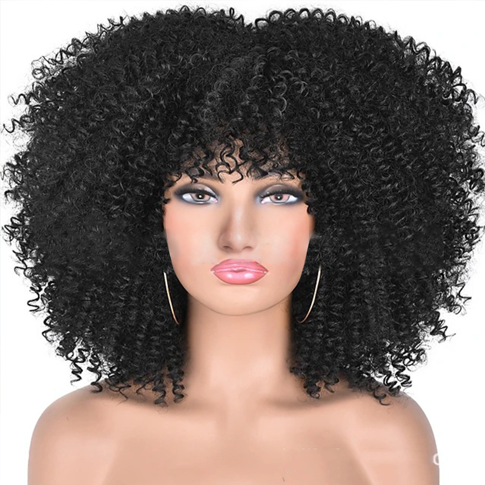 Female wig African small roll