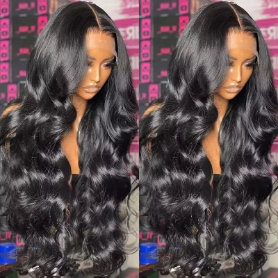 Medium sized large wave full head set with long curly hair 01