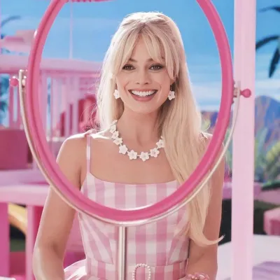 Barbie cosplay wig, high temperature silk, light gold color 01