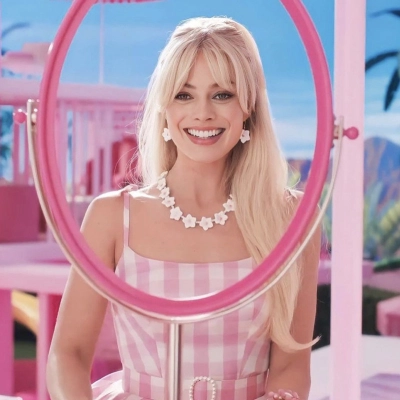 Barbie cosplay wig, high temperature silk, light gold color 01