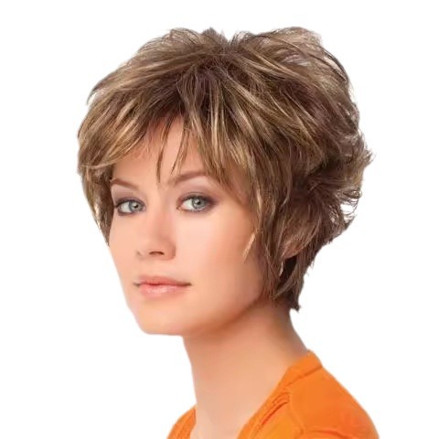 Ladies' fashionable fluffy short hair
