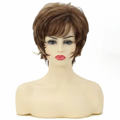 Ladies' fashionable fluffy short hair 02