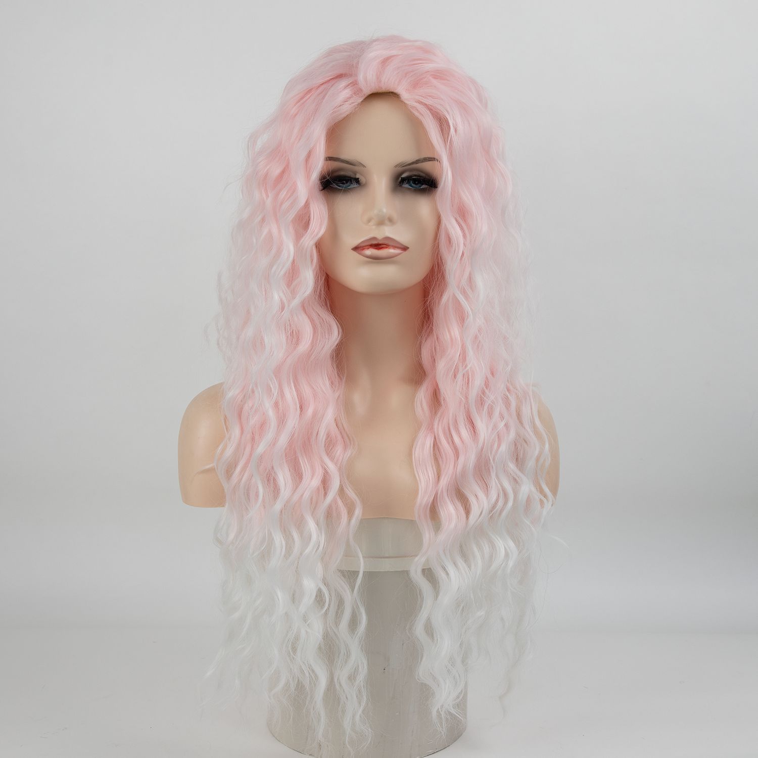 Wig, long curly hair, synthetic wig