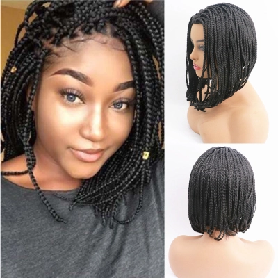 Wig African Braid Wig Men and Women Short Hair 01