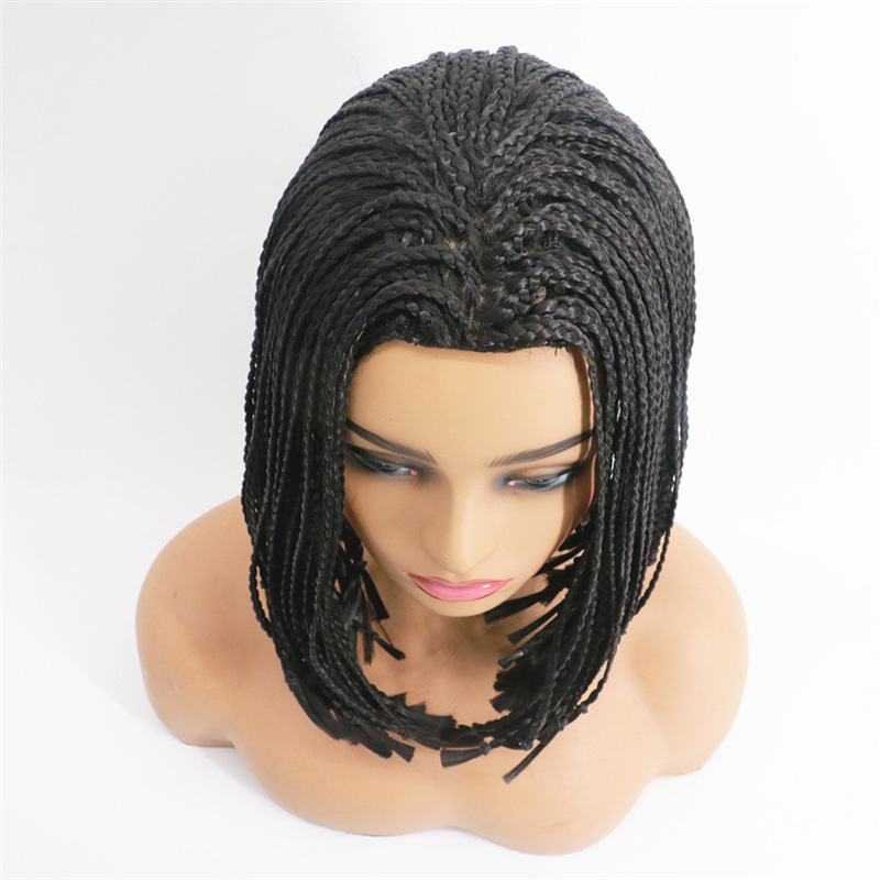Wig African Braid Wig Men and Women Short Hair