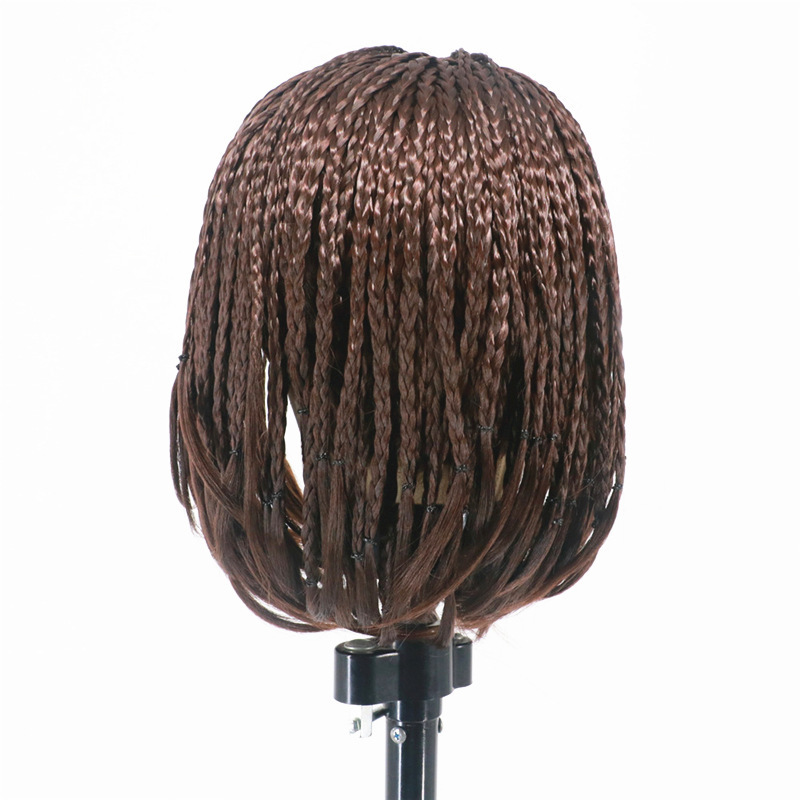 Wig African Braid Wig Men and Women Short Hair