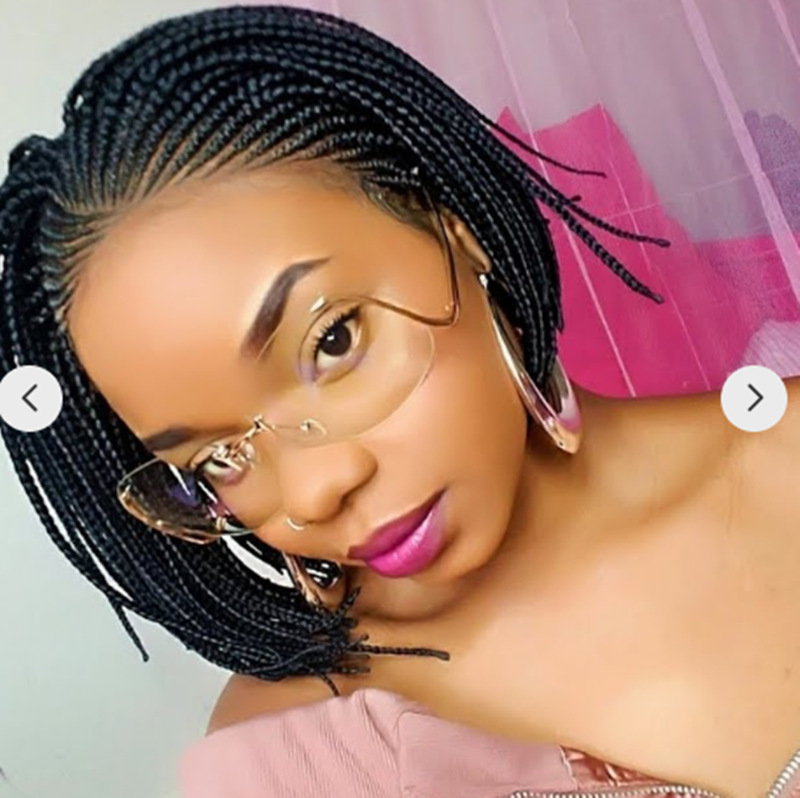 Wig African Braid Wig Men and Women Short Hair