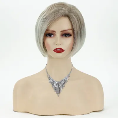Wig bob with short and straight ends 02