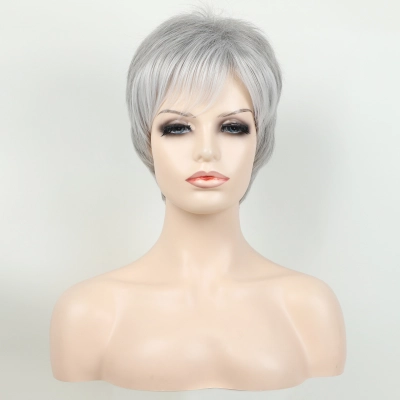 Wig Fashion Short Grey 02
