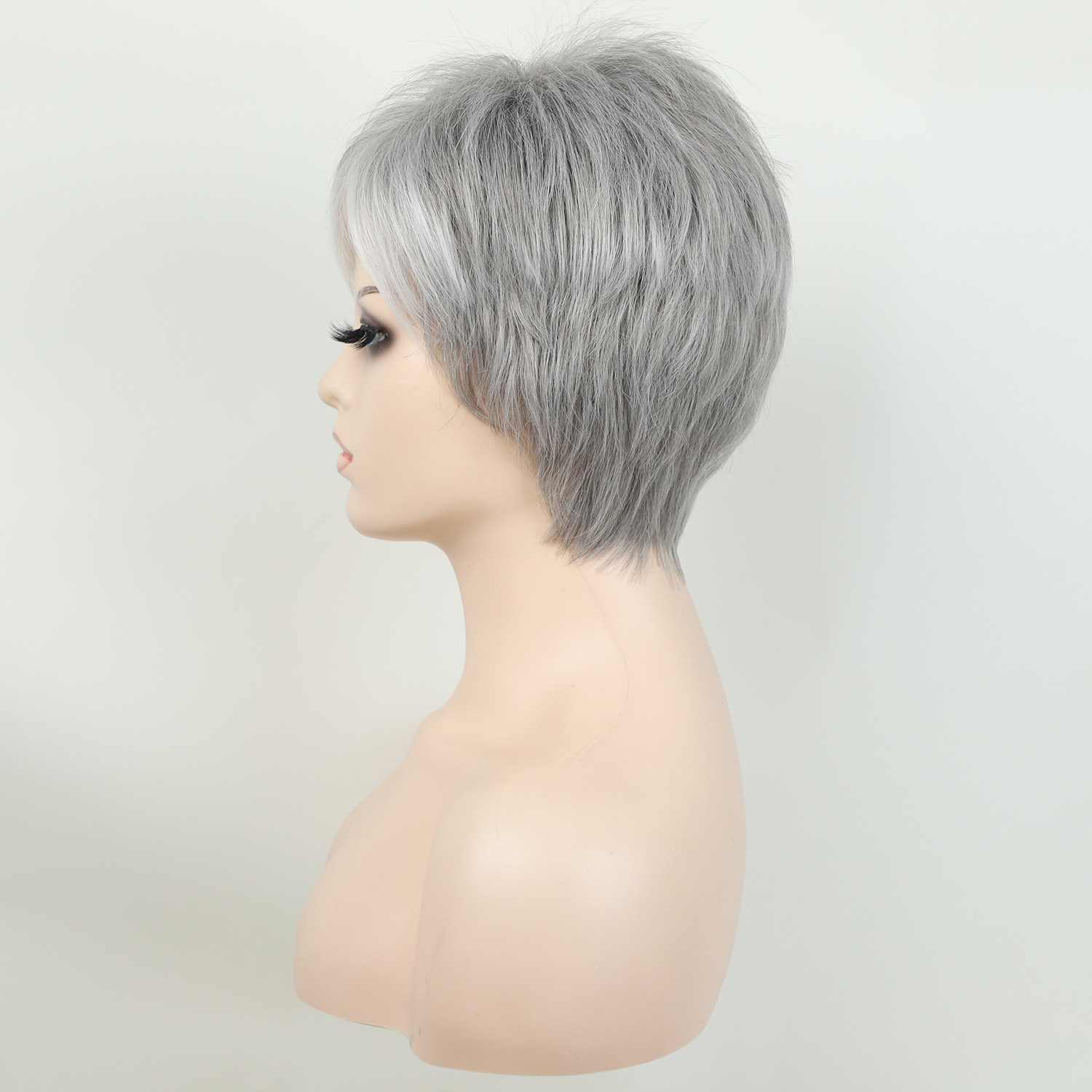 Wig Fashion Short Grey