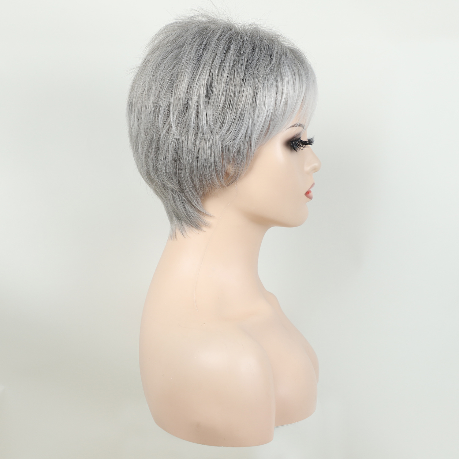 Wig Fashion Short Grey