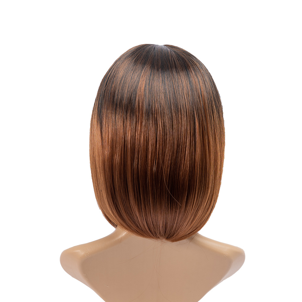 Wig Fashion Women's Short Curly Hair with Middle Hairband Bobo