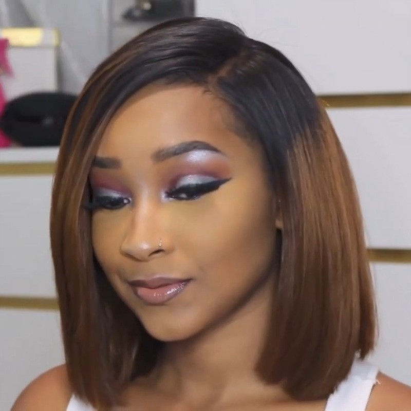 Wig Fashion Women's Short Curly Hair with Middle Hairband Bobo