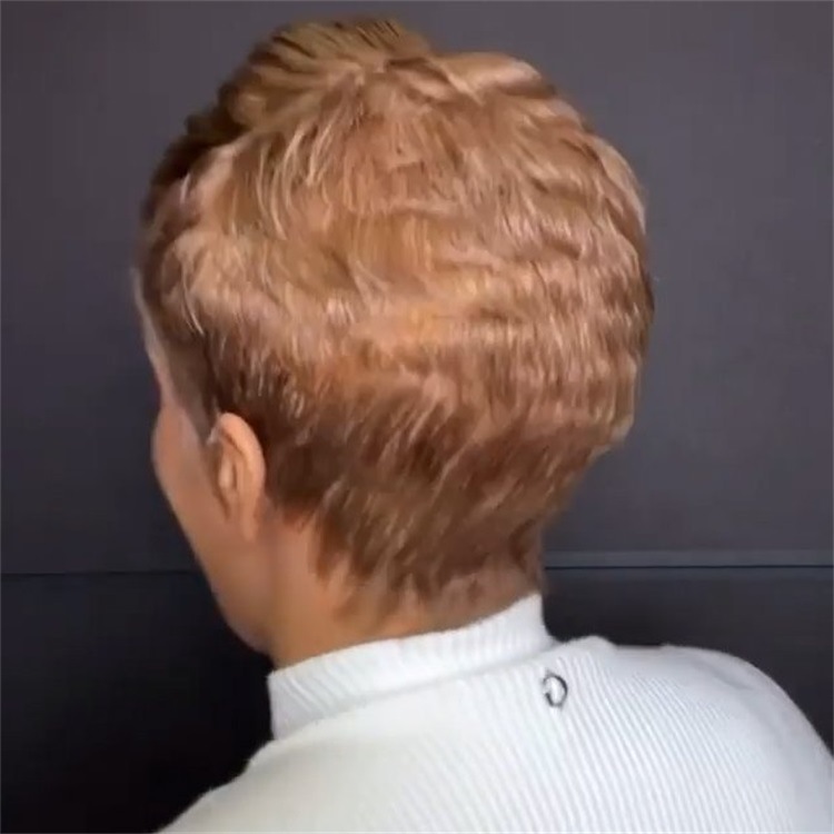 Wig gradient short straight synthetic headband