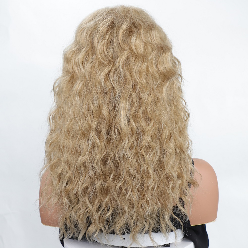 Wig women's fashionable fluffy wavy long curly hair