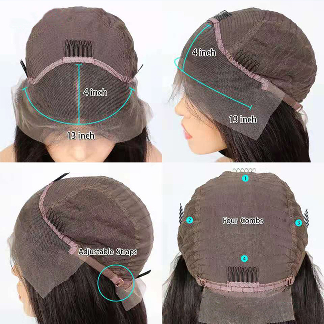 Wig women's medium long roll