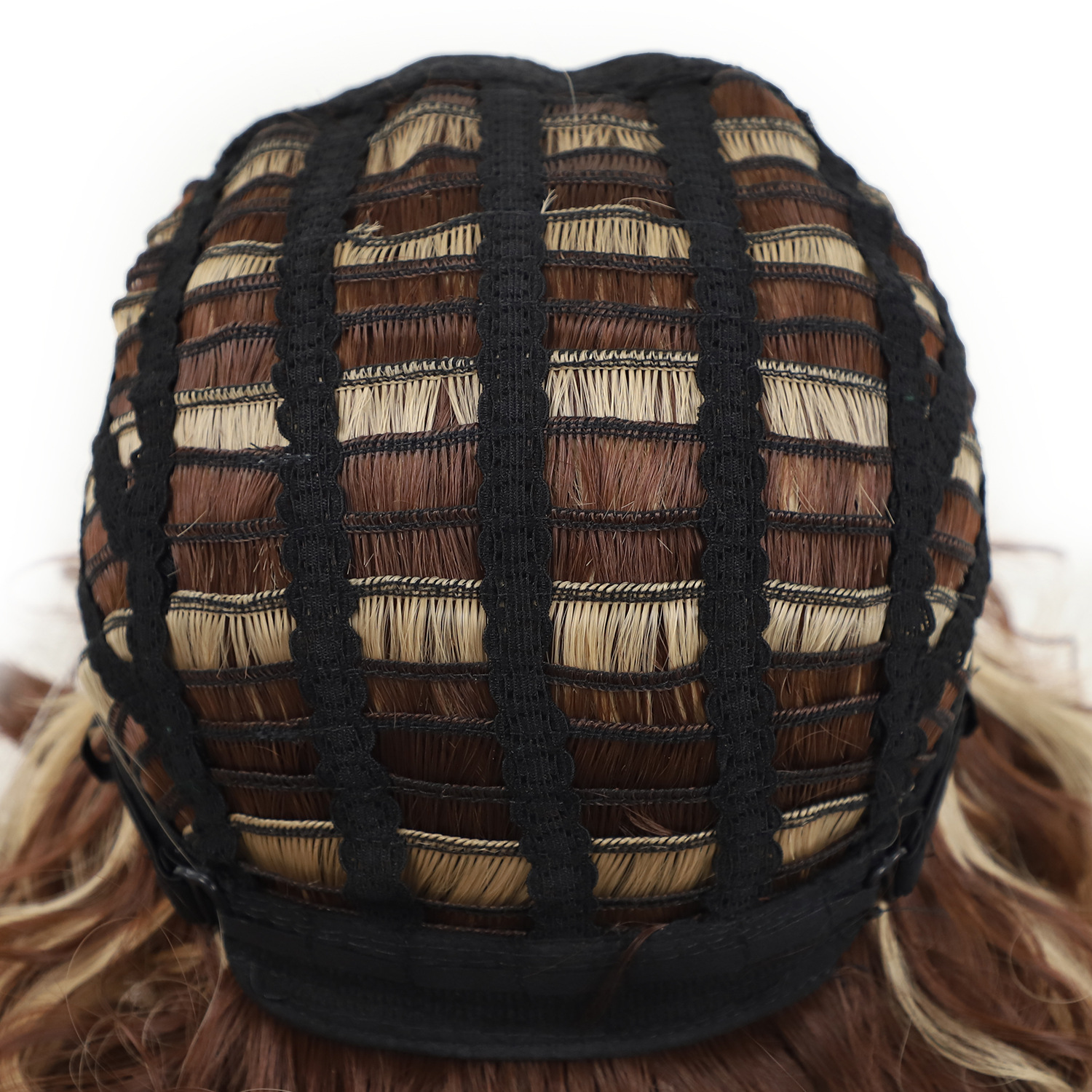 Wig women's medium long roll