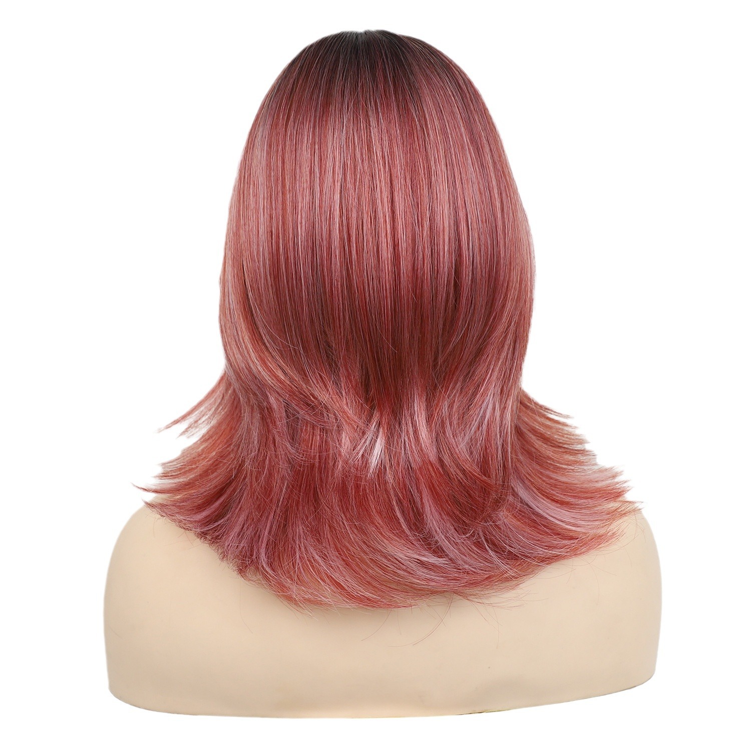 Women's wig, headband, synthetic fiber