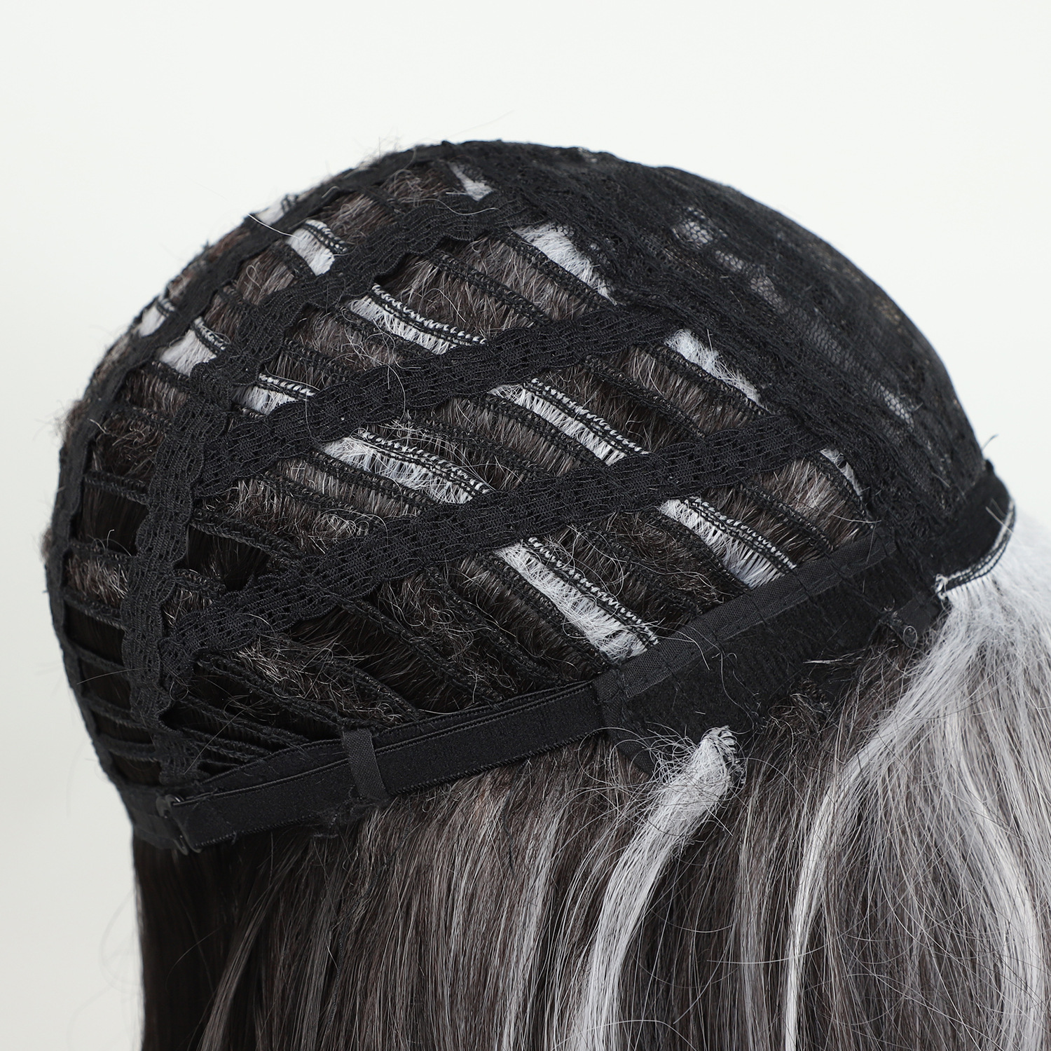 Women's wig, headband, synthetic fiber