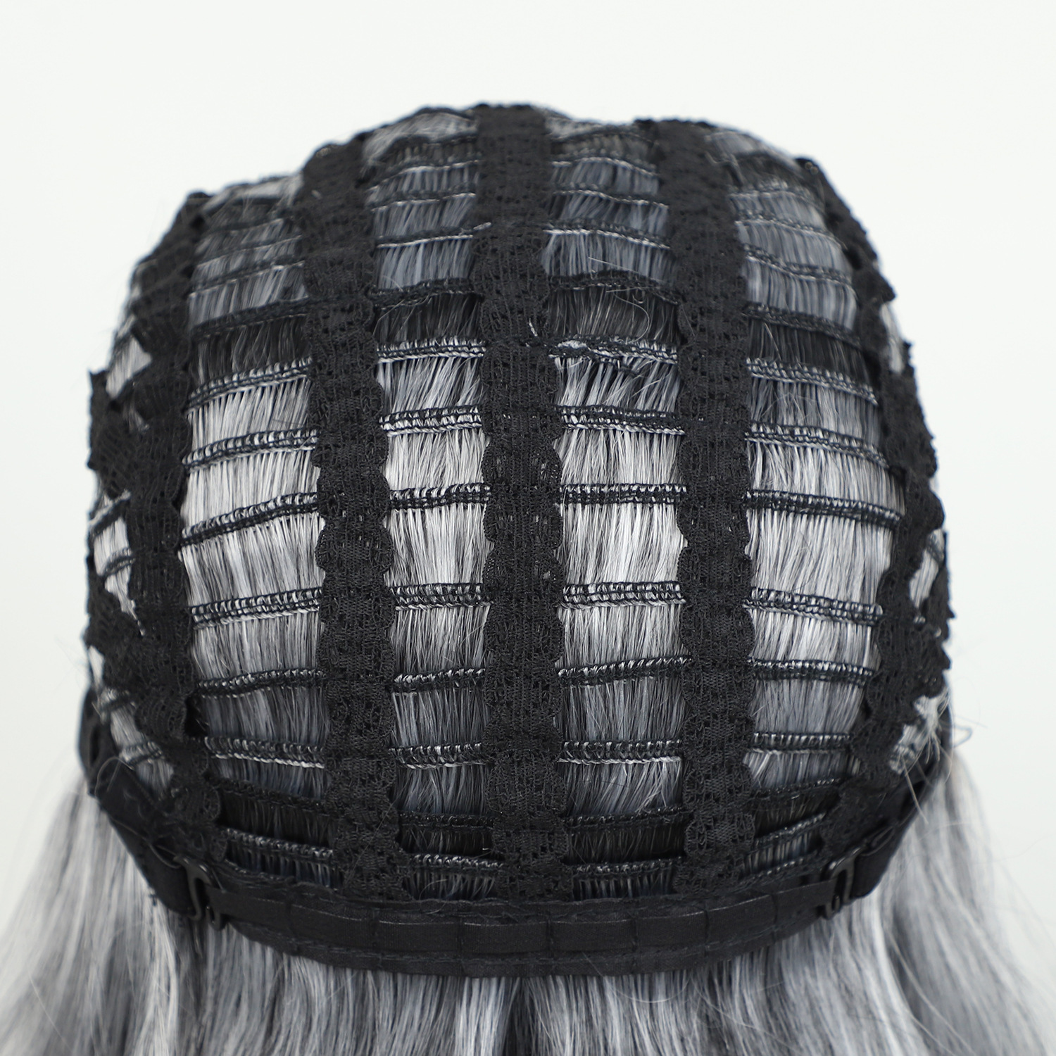 Women's wig, headband, synthetic fiber