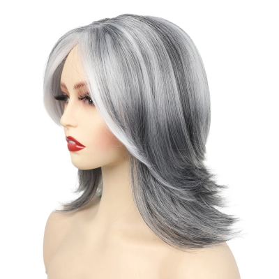 Women's wig, headband, synthetic fiber 02