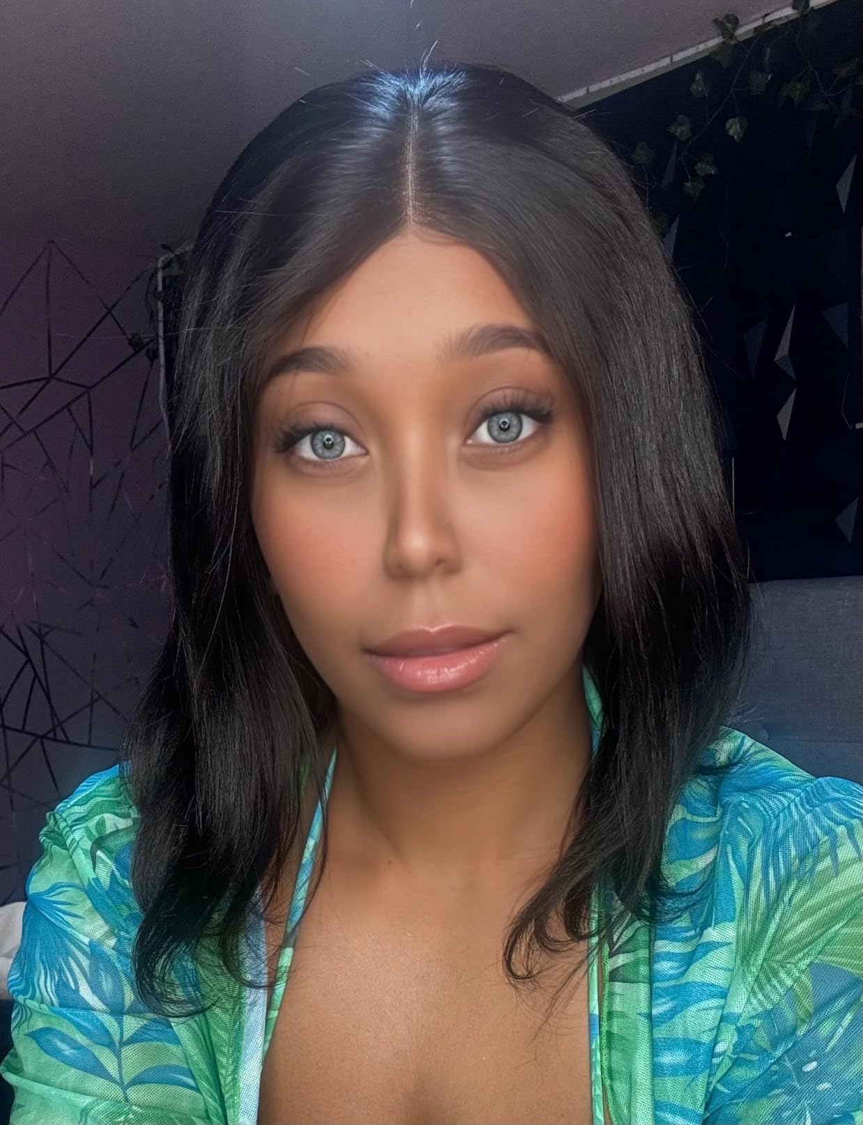 Triangle Knotless Locs Braided Wigs Black Curly Wavy  review Shenice Bolton