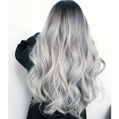 Big Wave Wig Female Long Curled Hair Gradient Color,wig 01