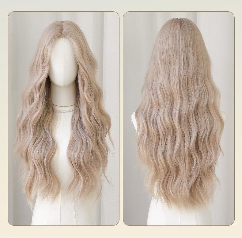 Long curly lace full pullover wig