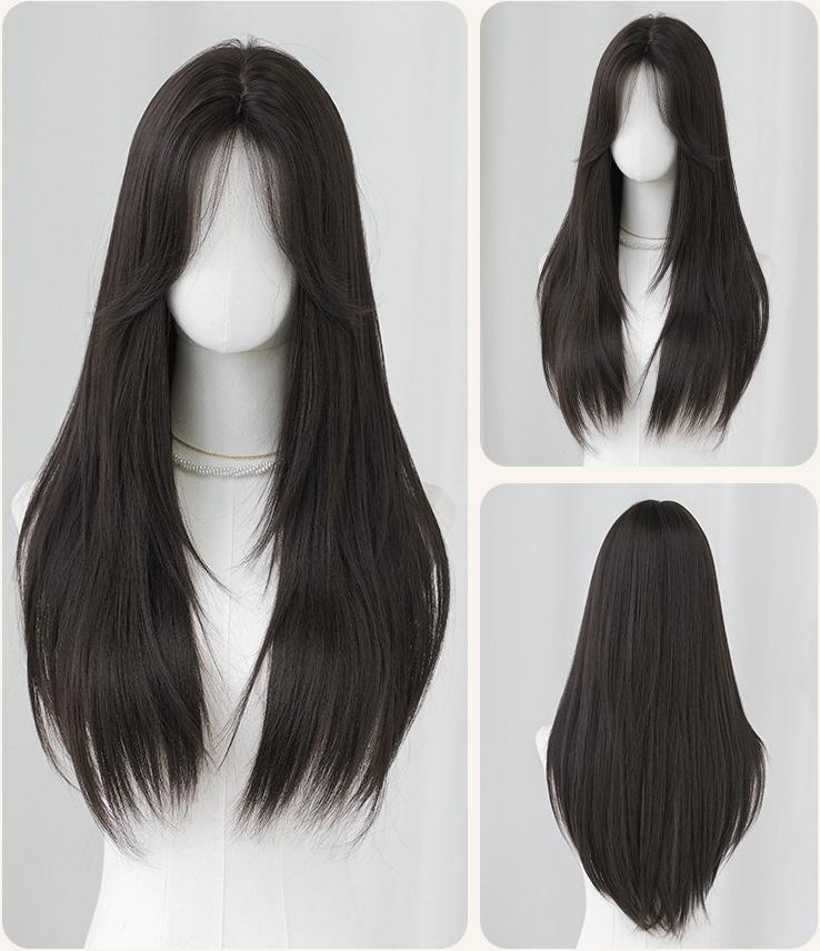 Long straight wig