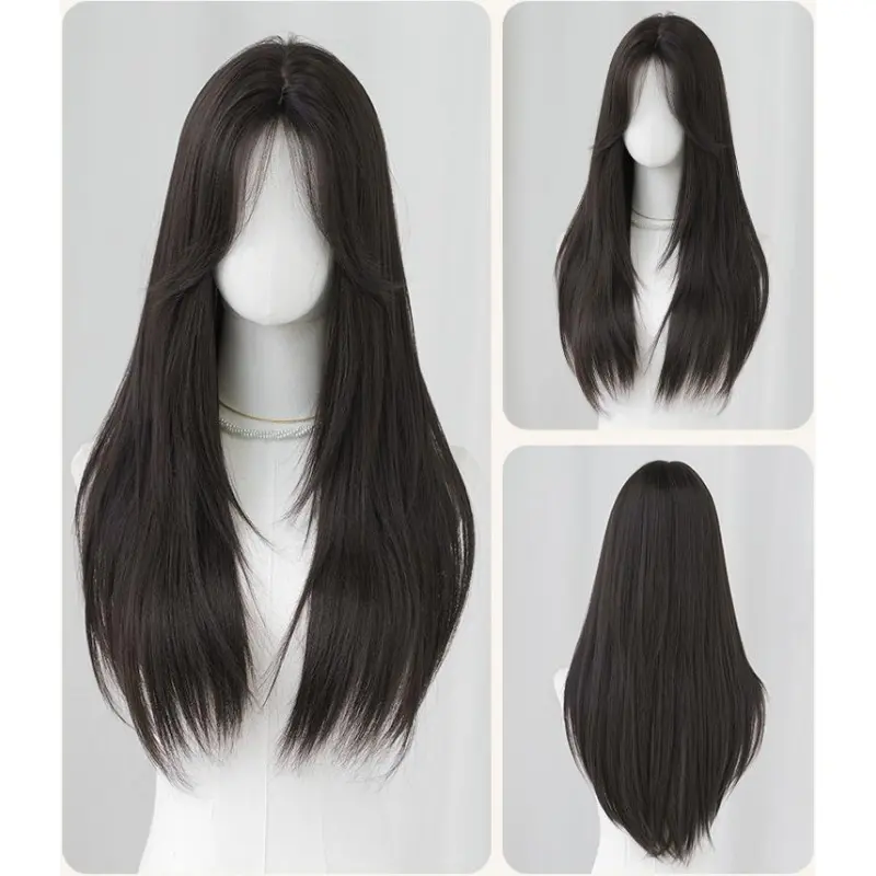 Long straight wig