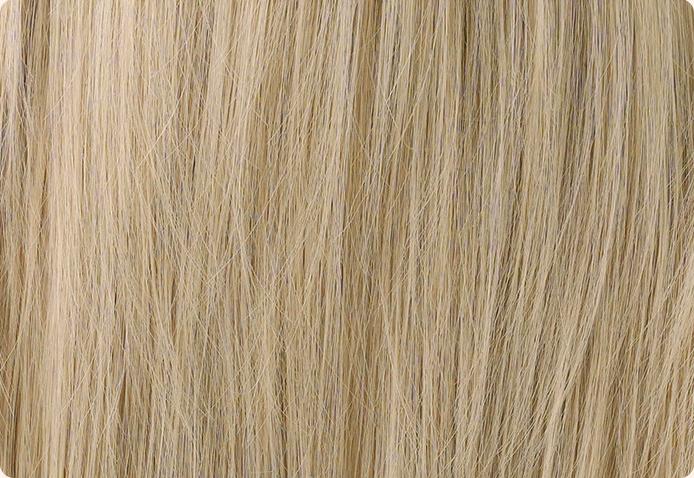 Medium length white gold full head wig