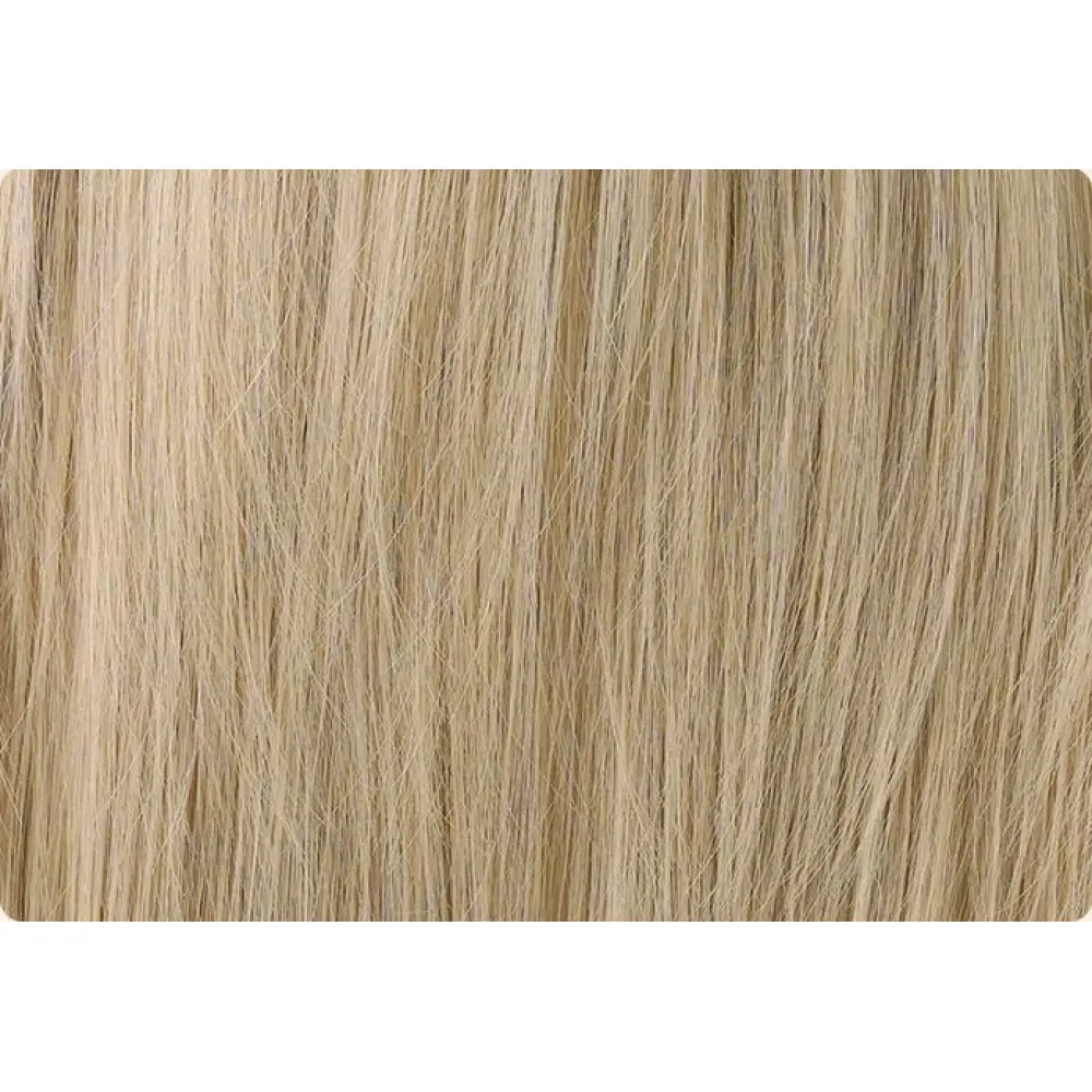 Medium length white gold full head wig