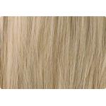 Medium length white gold full head wig
