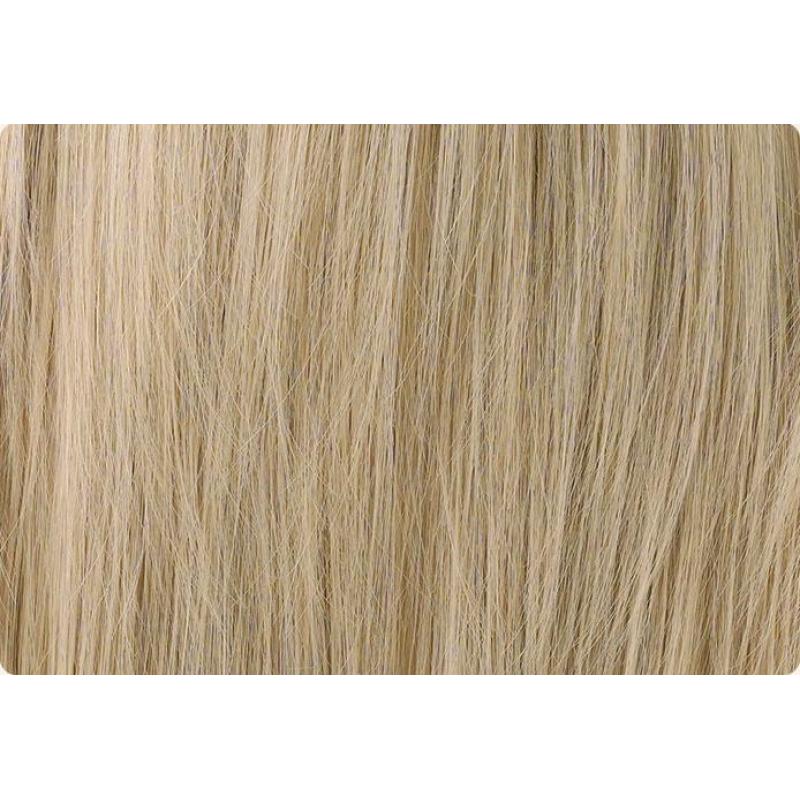 Medium length white gold full head wig